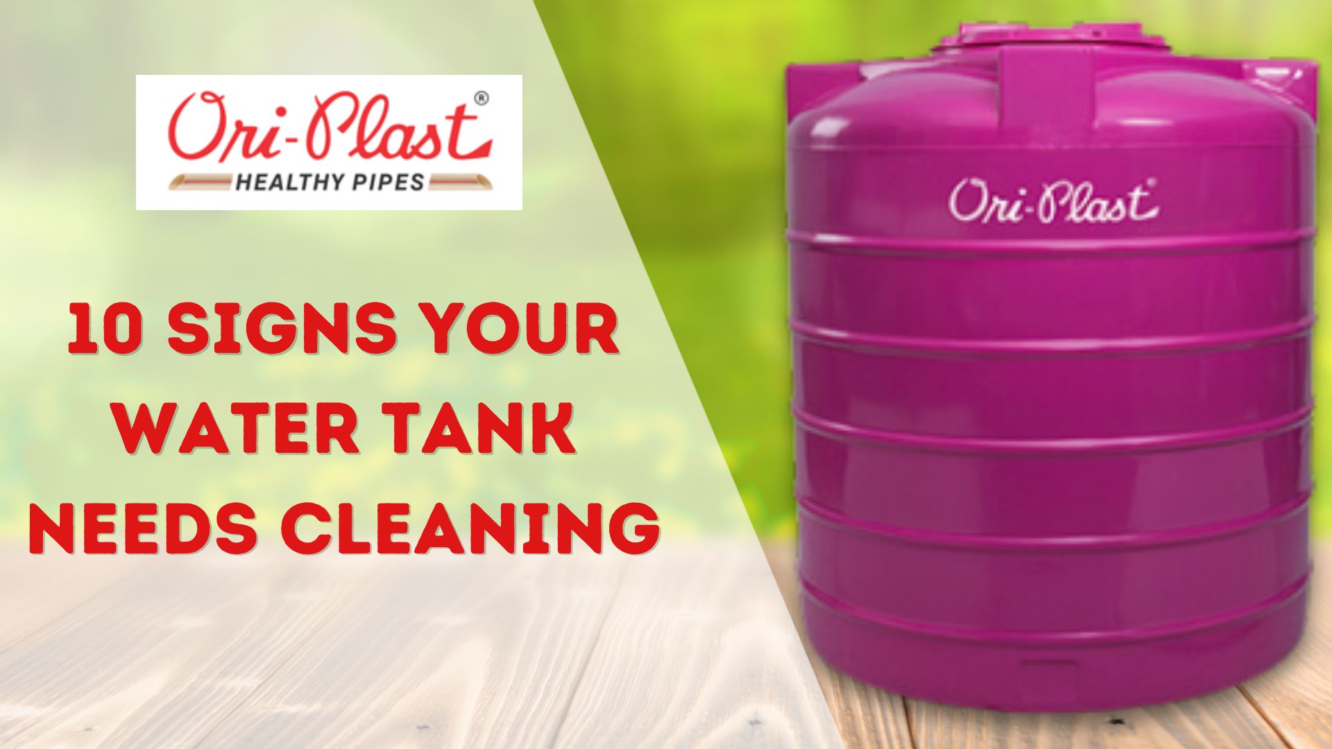 10 Signs Your Water Tank Needs Cleaning
