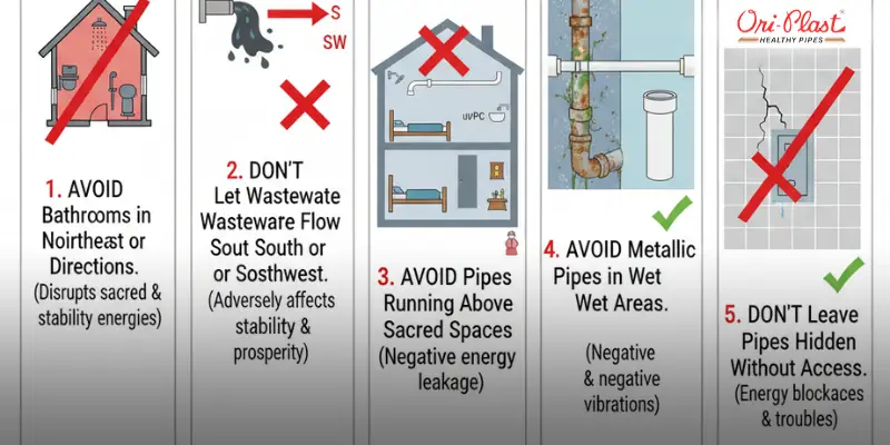 Bathroom Pipe Vastu: Major Don’ts
