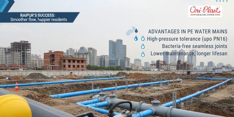 Two technicians using a specialized control unit to install electrofusion fittings on a PE pipe, creating a molecular fusion and a rock-solid, leak-proof seal through controlled electrical heating.