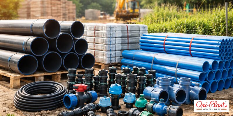 Bulk inventory of durable plumbing materials and leak-proof joints from the best SWR pipe brand in India for residential and commercial infrastructure.